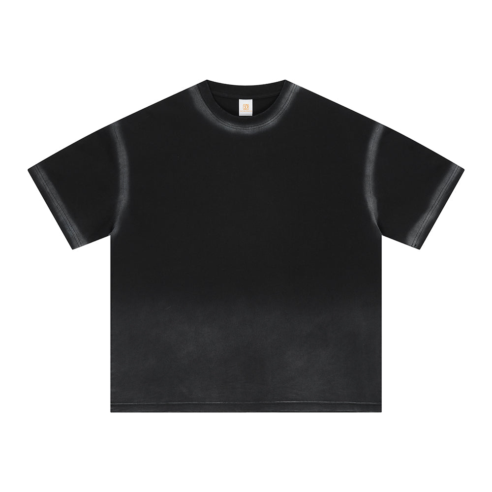 Tshirt Manufacturer Customize Your Own Exclusive Design Spun Mustang Washed Water Retro Heavyweight T-shirt Summer Version