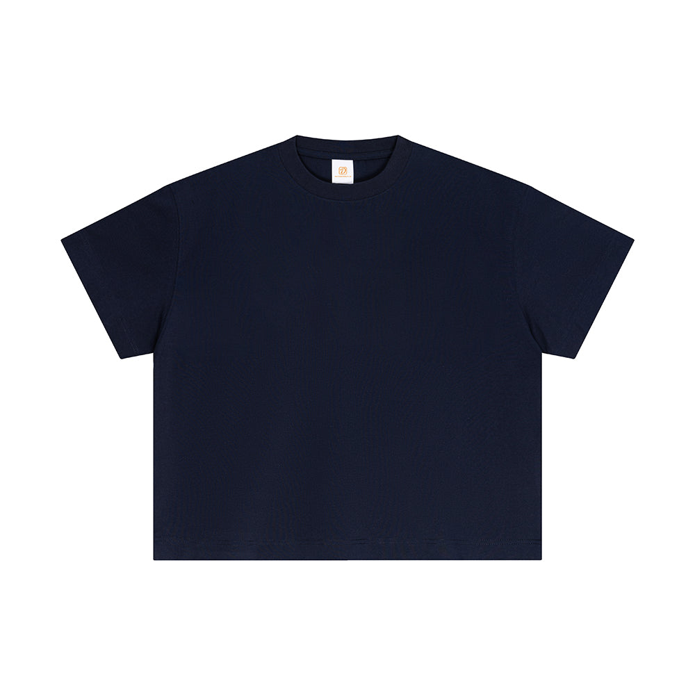 Wholesale Blank Boxy High Quality Tshirt Custom Streetwear Round Neck Drop Shoulder Casual Pure Color Loose Plain T-shirts