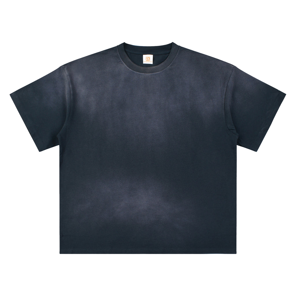 Custom 100% Cotton T-shirt Round Neck Drop Shoulder Washed Vintage High Quality New Style Wholesale Casual Fashion T-shirt