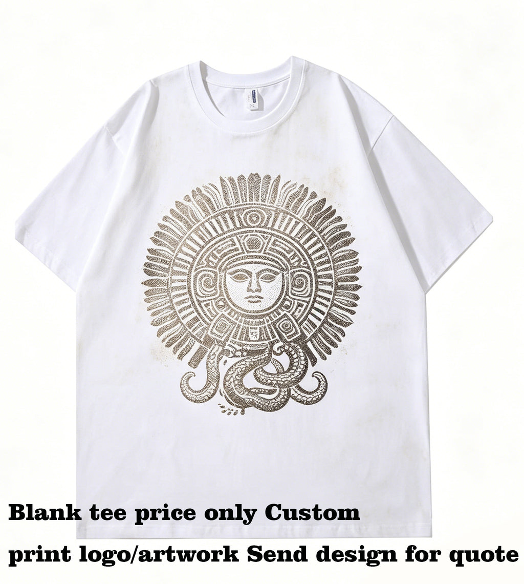 Multiple Processes Can Be Customized V Neck Round Neck T Shirt Printing Custom 100% Cotton Men t Shirt High Quality Designer