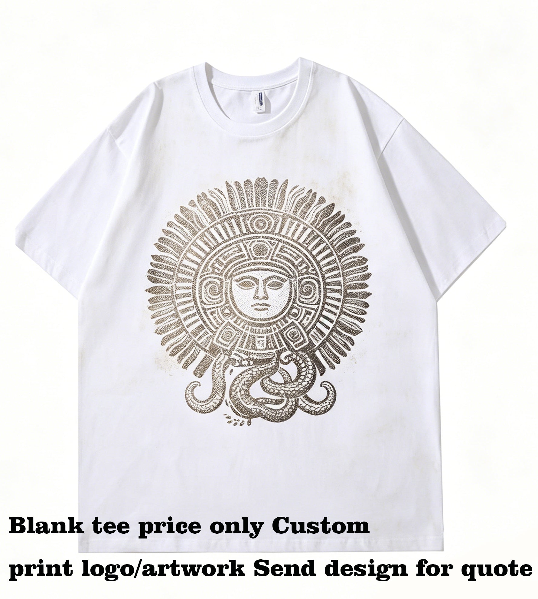 Multiple Processes Can Be Customized V Neck Round Neck T Shirt Printing Custom 100% Cotton Men t Shirt High Quality Designer