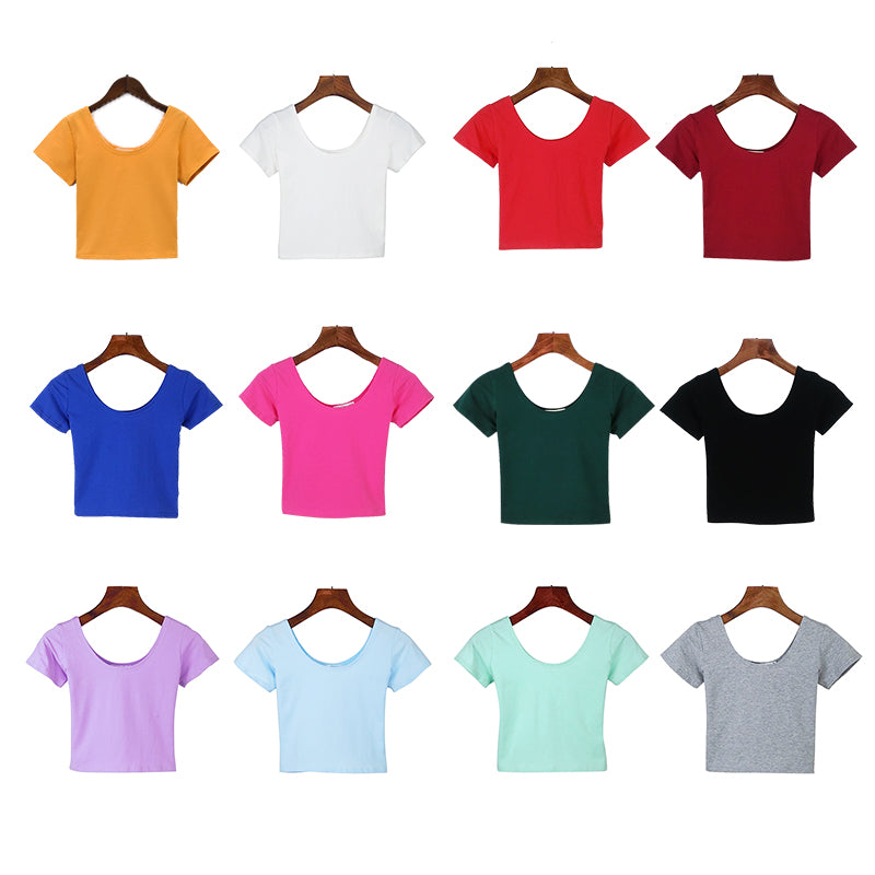 High Quality Streetwear Custom Blank Round Neck Pure Color Short Sleeve Distressed Embroidered Heat Transfers for T-shirts