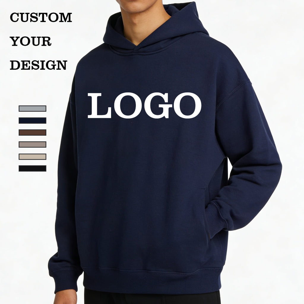 Loose Streetwear High Quality Hoodies Custom Distressed Embroidery Wireless Fleece Screen Printed Wholesale Price Hoodies