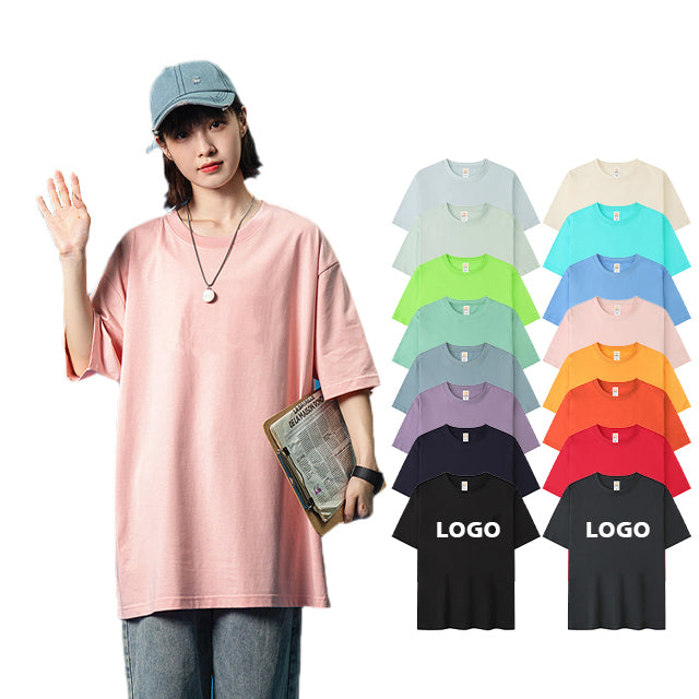 T Shirt for Men High Quality Streetwear Short Sleeve Custom Puff Printing Wholesale Sport Tee Summer Drop Shoulder Plain t Shirt