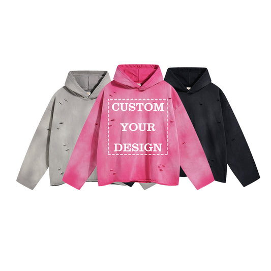 Manufacturer Hoodies Custom High Quality 2026 New Design Streetwear Polyester/Cotton Screen Printed Fashion Vintage Hoodies