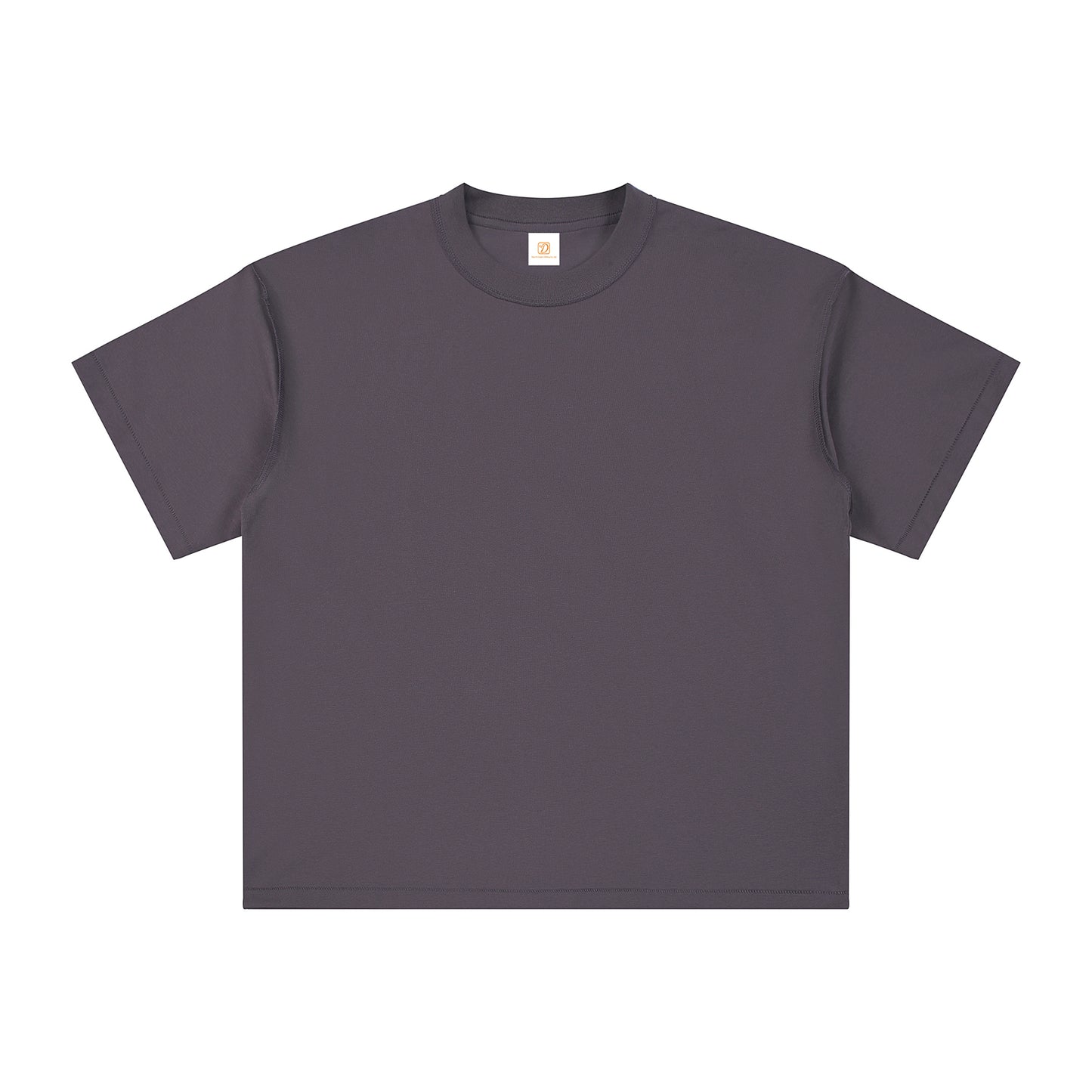 Oversized Tshirt Raw Edge Collar Boxy High Quality Quick Dry Summer Short Sleeve Breathable Custom Streetwear Plain T-shirt