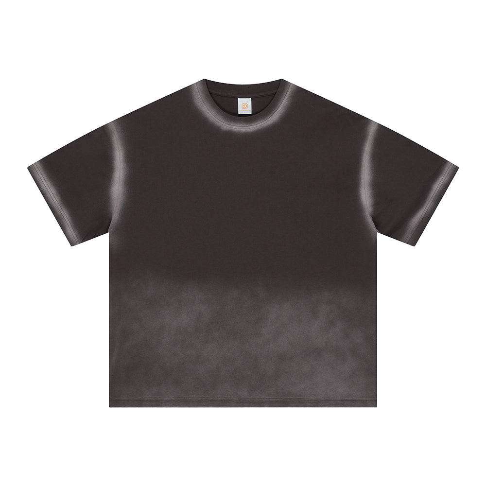 Tshirt Manufacturer Customize Your Own Exclusive Design Spun Mustang Washed Water Retro Heavyweight T-shirt Summer Version