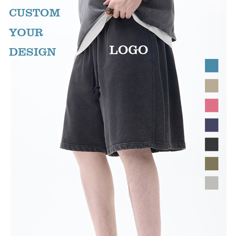 Custom Acid Wash Shorts Vintage High Quality Blank Streetwear Summer New Design Heavyweight 100% Cotton Fashion Cheap Shorts