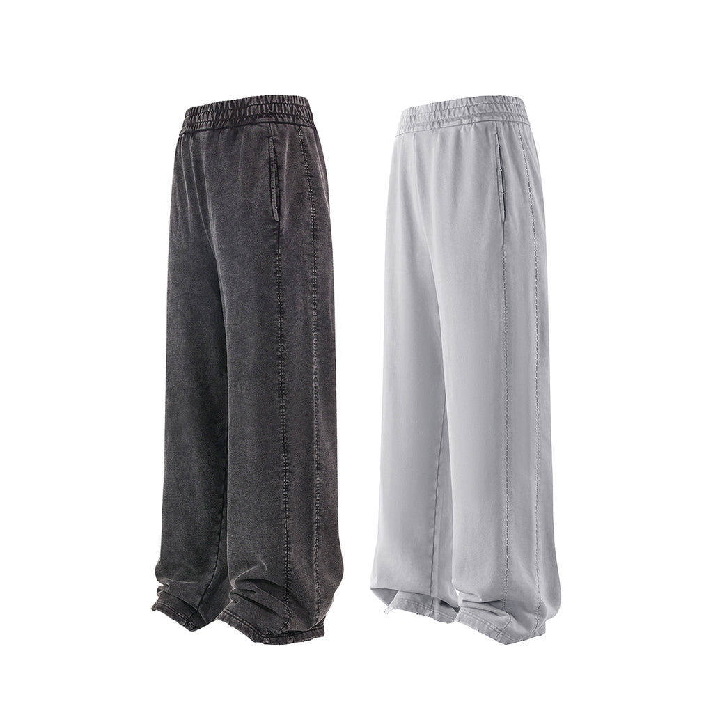 Fashion Vintage Heavyweight Sweatpants Custom Blank Casual Streetwear Heavy Cotton Sport Puff Printing Unisex High Quality Pants