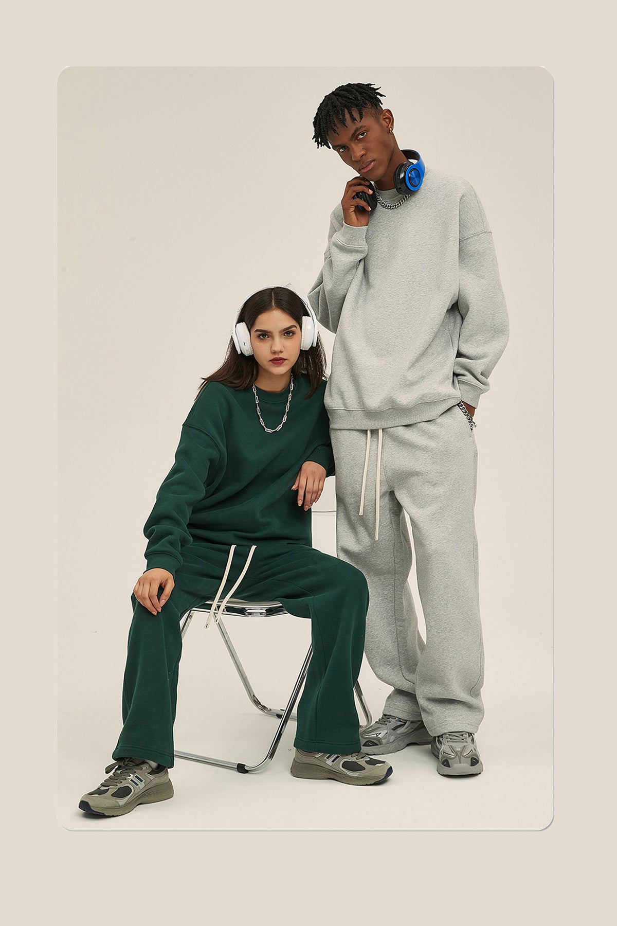 O-neck Fleece Pullover Hoodie Blank Heavyweight Distressed Embroidery High Quality Drop Shoulder Winter Fashion Hoodie