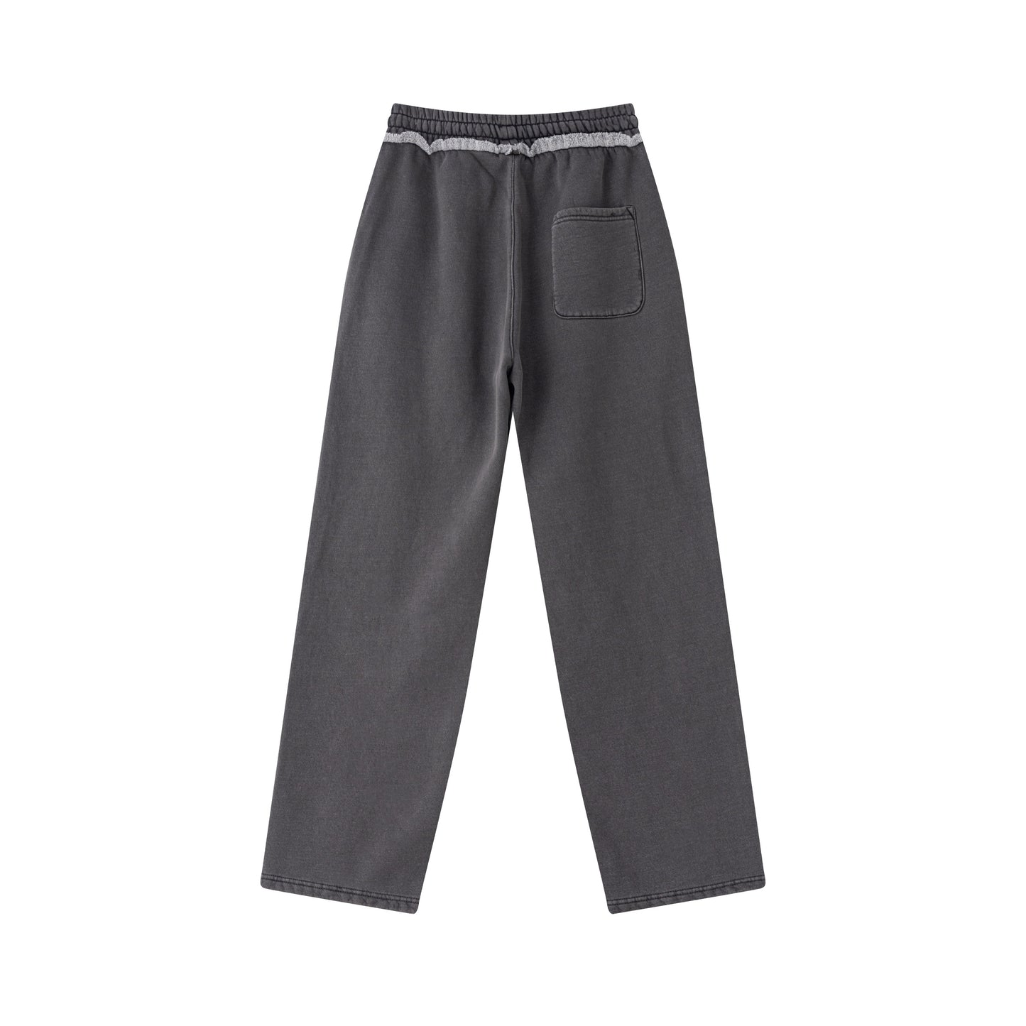 Oem Customized Fashion Basic Sweatpants Vintage Distressed Trendy Brand Heavyweight Water Washed Fleece Straight leg Pants