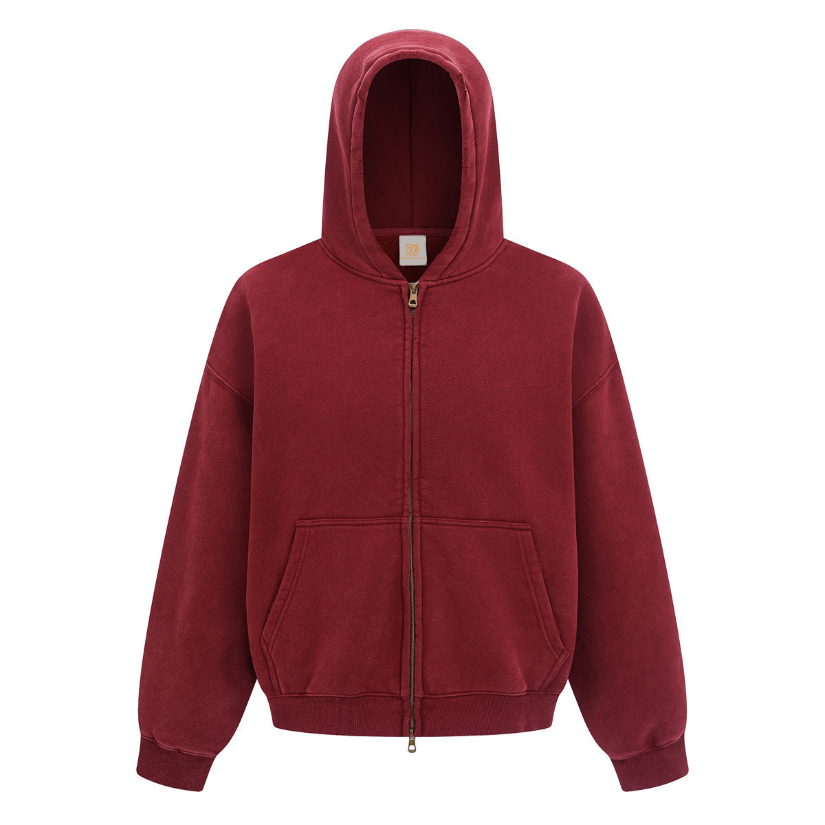 2026 Basic Fall Fall and Winter Style Short Sleeved BOXY Style Zipper Coat Washed and Wax Dyed Hoodies Men Hoodies High Quality