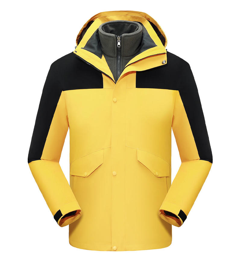 7 Color Large Pocket Three in One Windbreaker Jacket with Detachable Combination of Hood and Sleeves Suitable for Single Wear