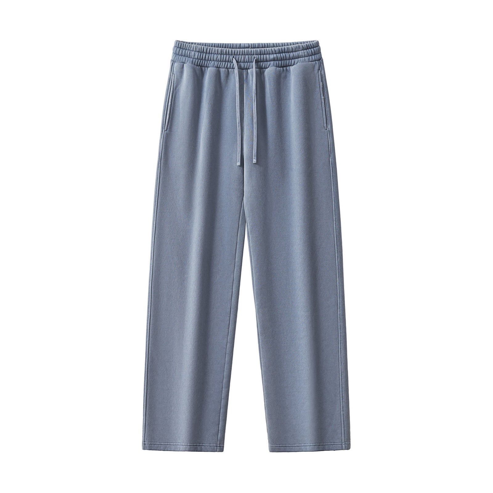 Men's Pants Customized Heavyweight Streetwear New Wash Pure Color Loose Drawstring High Quality Wholesale Sweatpants