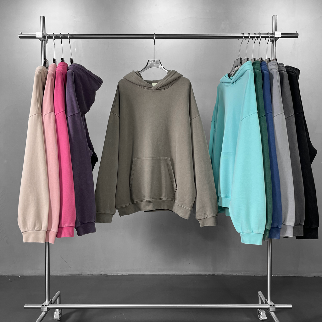 Blank Pullover Heavyweight Vintage Sublimation Streetwear Washed Tetrry  Drop Shoulder Winter Hoodies Unisex High Quality