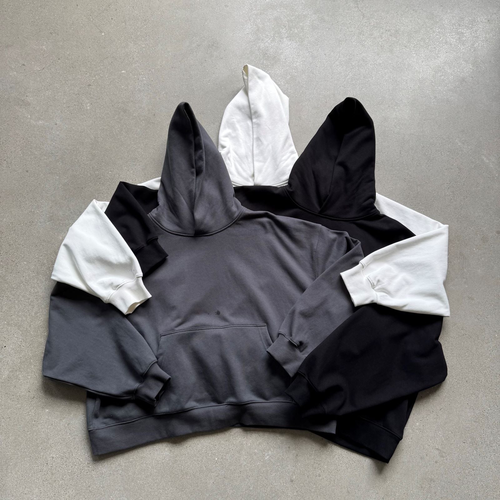 High Quality Thick Custom Logo 420g Fashion Short Boxy New Style Drop Shoulder Hoodie