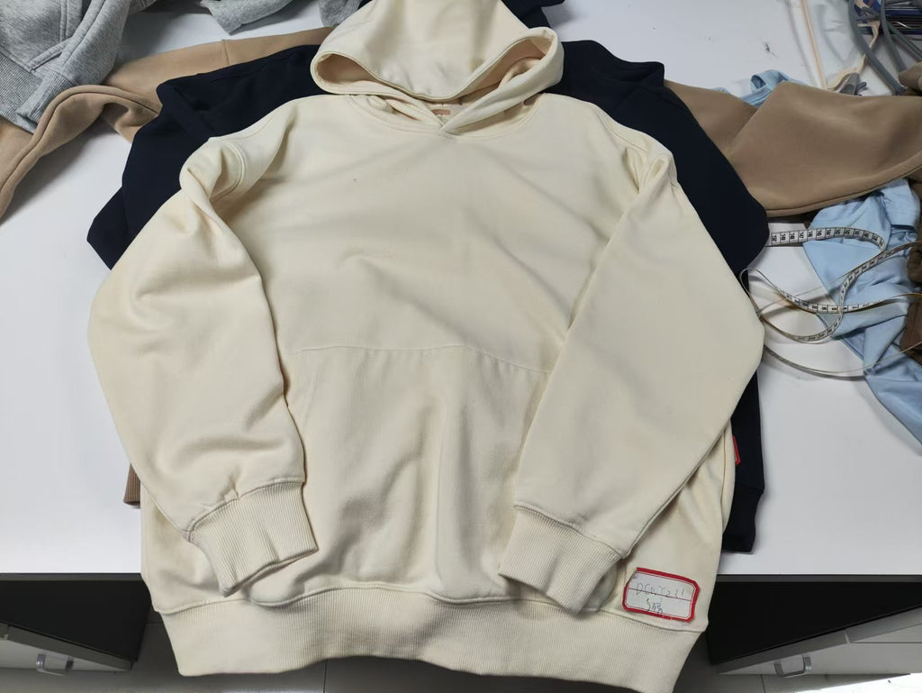 Manufacturer Hoodies Heavyweight High Quality Patchwork Distressed Embroidery  Croppe Pullover Hoodies