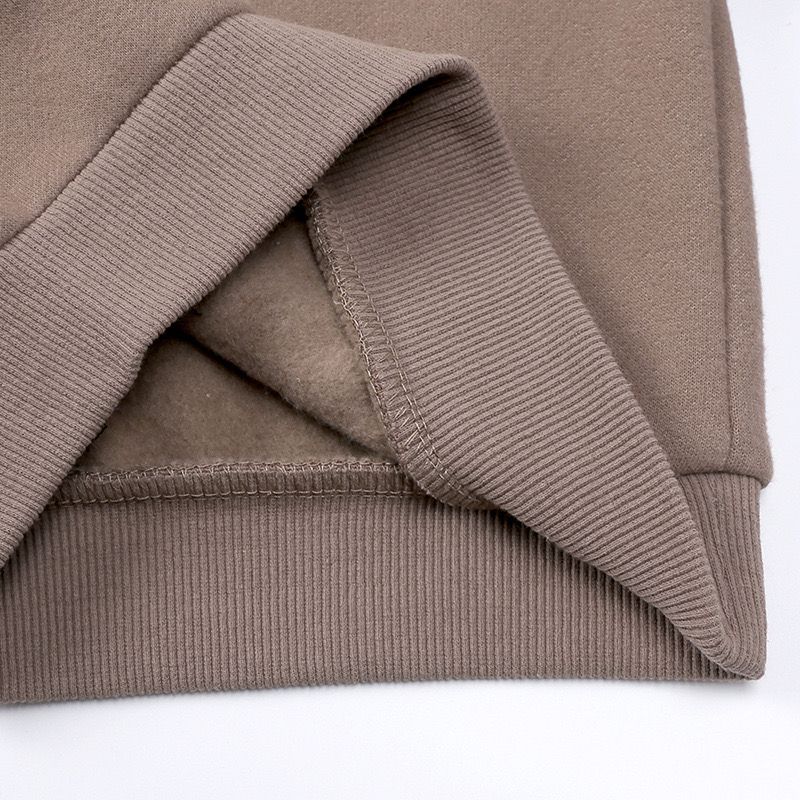 Custom Hoodies logo High Quality Streetwear Round Neck Fleece Heavyweight Children's Distressed Embroidery Hoodie Pants