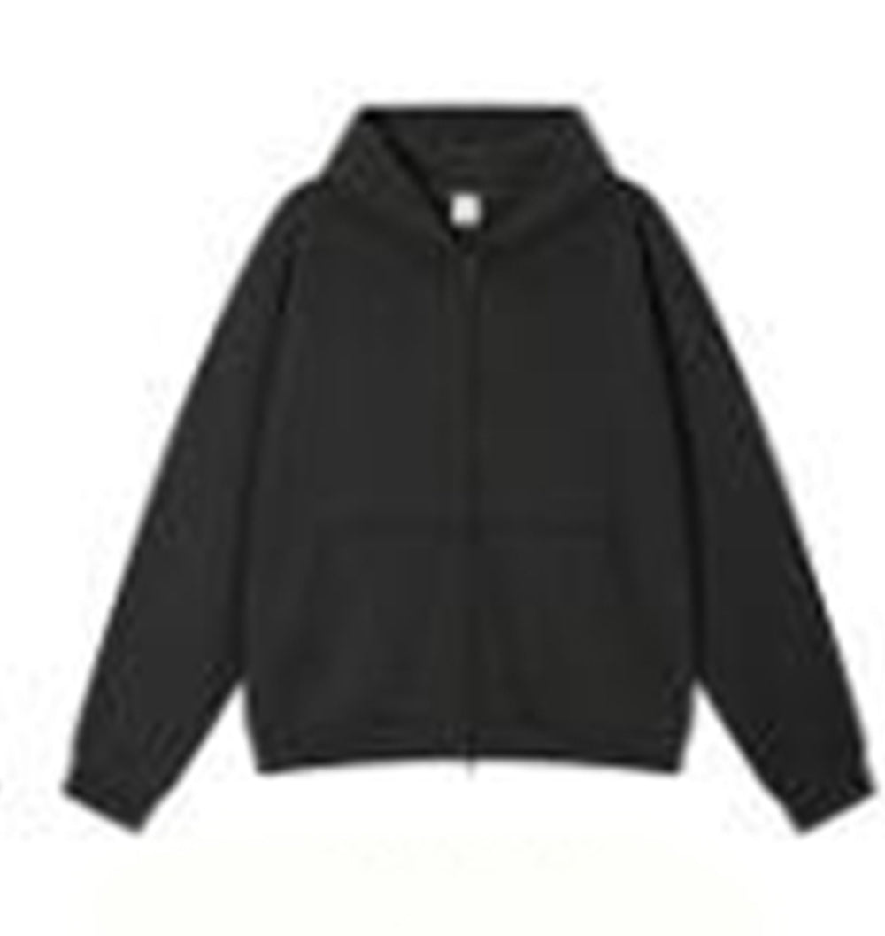Custom the Boxy Version of the Fleece Lined Zipper Pullover with a Dropped Shoulder and Hood Is Available in Samples Hoodies