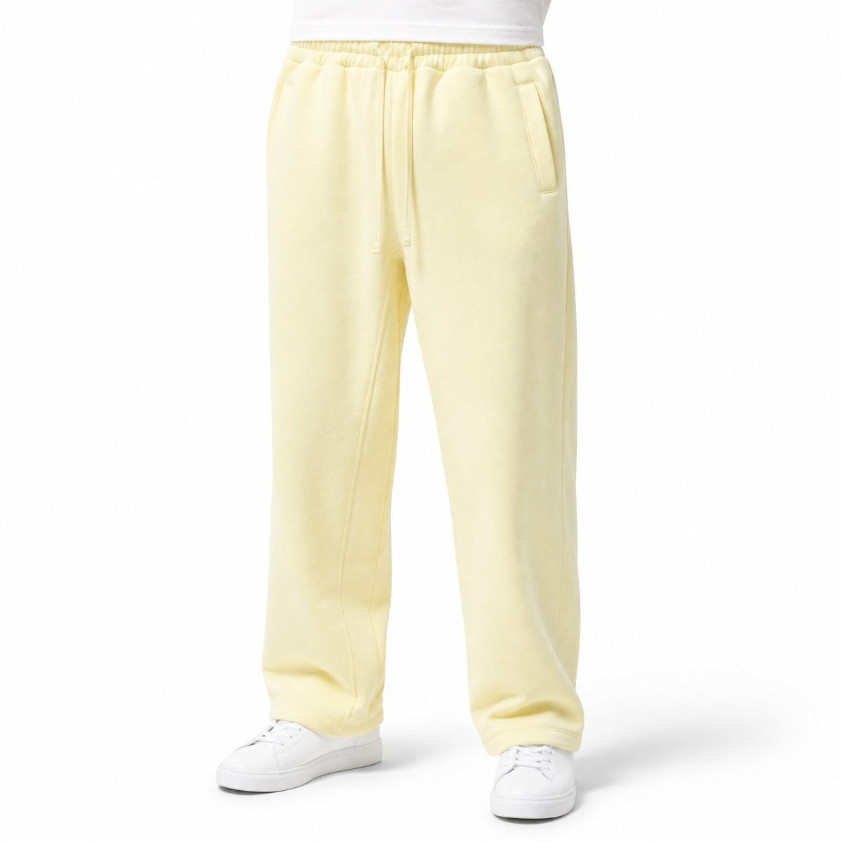 Unisex Custom logo Loose Sweatpants with Fleece Lining and Thick Straight Legs Sweatpants Multiple Processes to Choose From