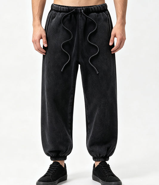 Sweatpants Wholesale Washed and Padded 100% Pure Cotton High Quality Children's Ankle Length Sweatpants Fall and Winter Style