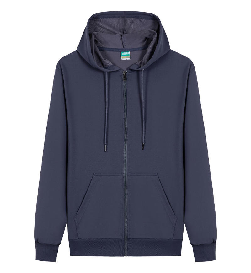 Oem Brand You Can Choose the Preferred Patterns and Craftsmanship for Customization 9 Color Thin Style Zipper Sweatshirt