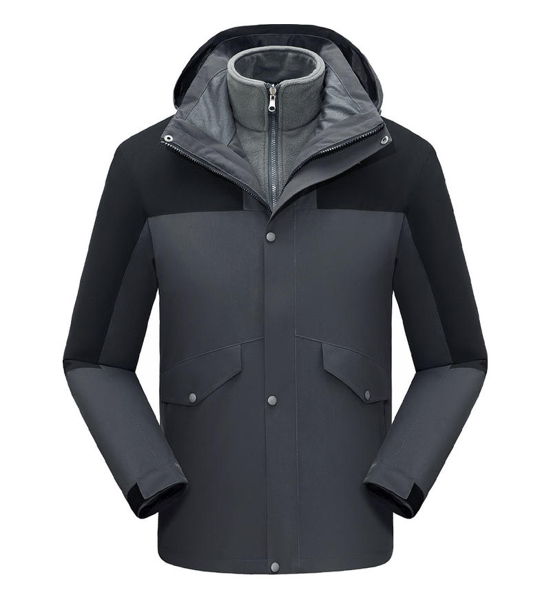 7 Color Large Pocket Three in One Windbreaker Jacket with Detachable Combination of Hood and Sleeves Suitable for Single Wear