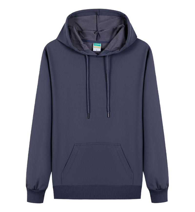 Wholesale Hoodies Available 9 Color All Polyester Lightweight Hooded Sweatshirt High Quality Hoodie Unisex Free Sample Hoodie
