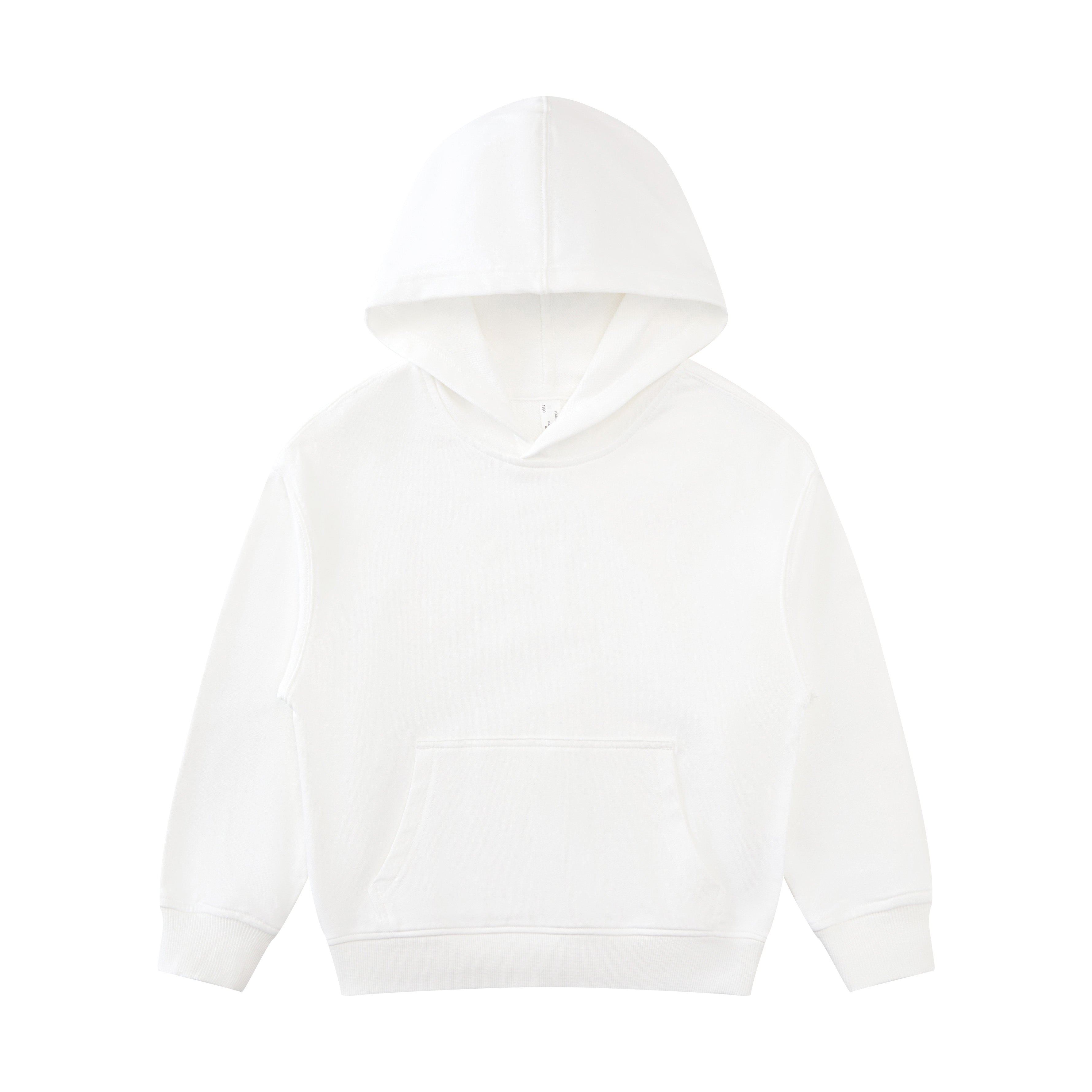 Wholesale Custom Blank Pullover Terry Heavy Cotton Puff Print Streetwear Drop Shoulder Heavyweight Children's Sweaters and Hoodies