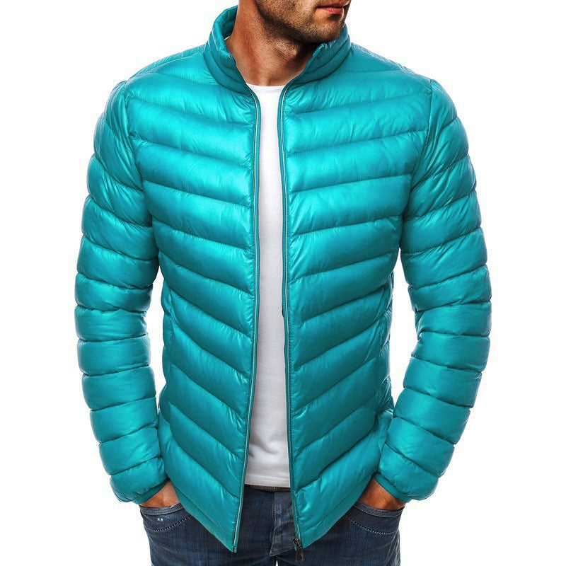 Wholesale Fall and Winter Style 7 Color Solid Colored Crew Neck Cotton Coat Jacket High Quality Plain Design Unisex Jacket