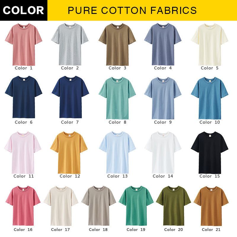 270G Heavyweight Soft Long-staple Cotton Sublimation High Quality Streetwear 100% Cotton Round Neck Heat Transfers for T-shirts