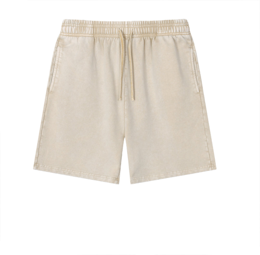 Shorts Manufacture 100% Cotton Washand Spin Horsehead Pattern Retro Style Ripped Style Basic Shorts for Men High Quality