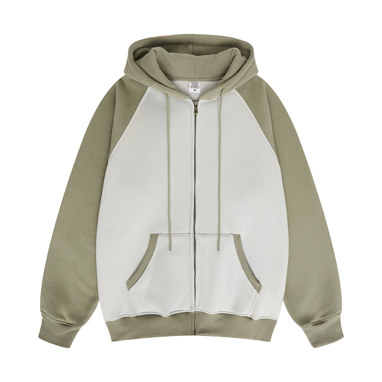 Heavyweight Manufacturer Hoodies Boxy Shoulder-crossing Color-blocked Fleece Loose Custom Puff Printing Fashion Hoodies