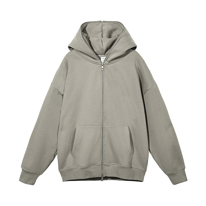 Manufacturer Hoodies Double Headed Full Zipper Ninja Hat Loose Fit Suitable for Both Men and Women Custom Hoodies Vintage Style