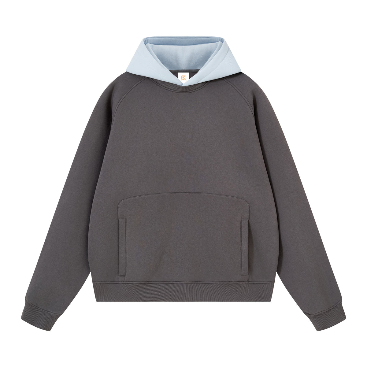 Customize Men Hooded High Quality Your Own Exclusive Design Boxy Color Block Ribbed Loose Fleece Hooded Pullover Winter Style