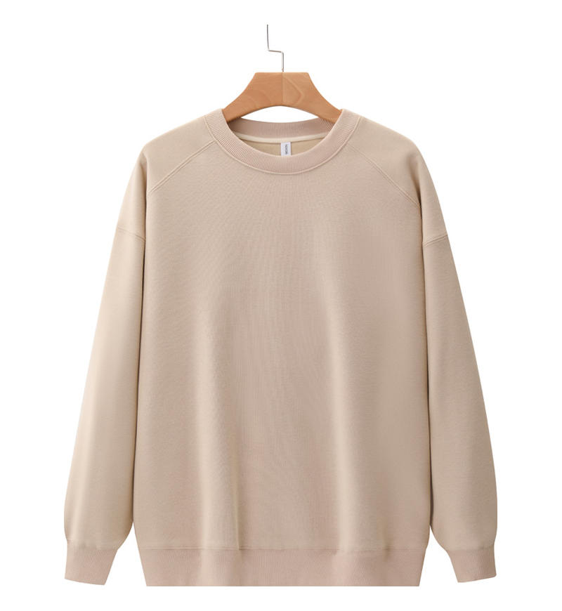 Wholesale Customizable with Your Favorite Pattern 7 Color Slanted Shoulder Round Neck Hoodie High Quality Unisex Autumn