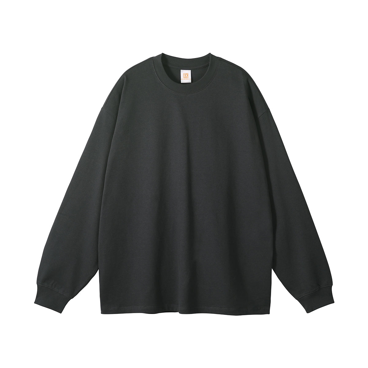 Men's Cotton T-shirt Custom Puff Printing Heavyweight Drop Shoulder Round Neck Long Sleeve Streetwear Personalized T-shirt