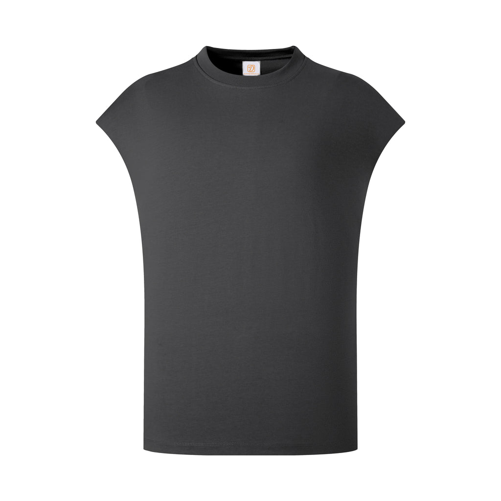 305G Heavyweight 100% Cotton Sleeveless Oversize Custom Blanks Loose High Quality Plain Tshirts for Printing