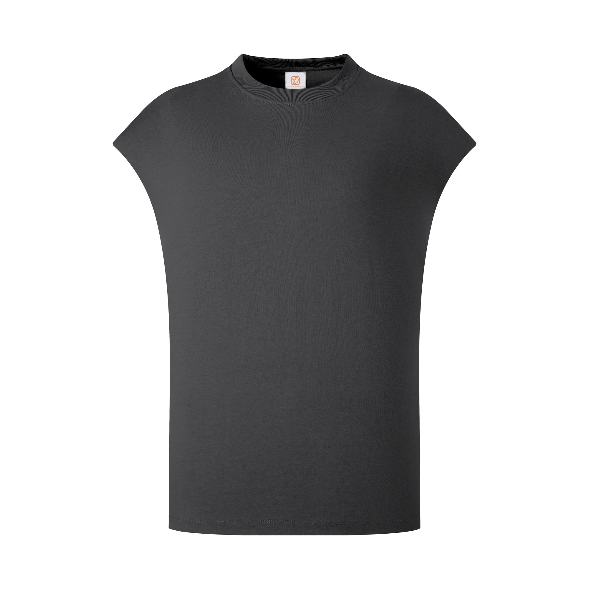 Heavy Duty Loose Fitting Sleeveless Top Men t Shirt High Quality Personalized T-shirt Design American Style 100 Cotton Blanc