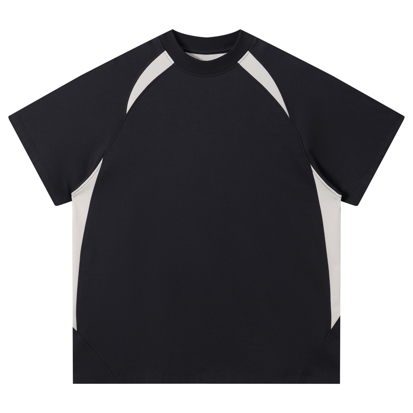 2026 Summer Short Sleeve T-shirt Custom Puff Printing Round Neck Blank High Quality Raglan Sleeve Embroidery Streetwear T-shirt