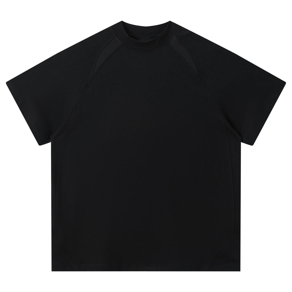 Men's T-shirts Gym New Design High Quality Raglan Sleeve Crew Neck Breathable Summer New Design Contrast Color Splicing T-shirt