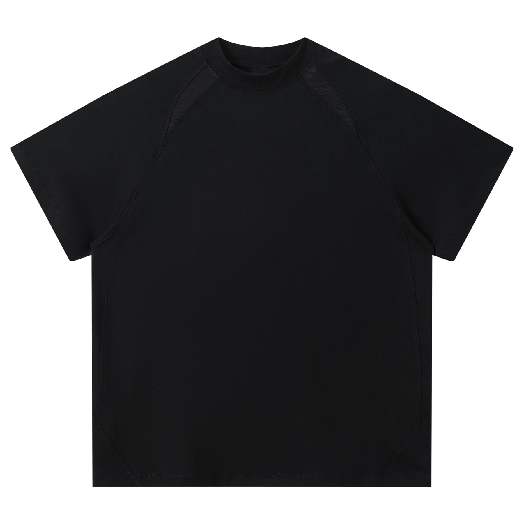 Men's T-shirts Gym New Design High Quality Raglan Sleeve Crew Neck Breathable Summer New Design Contrast Color Splicing T-shirt