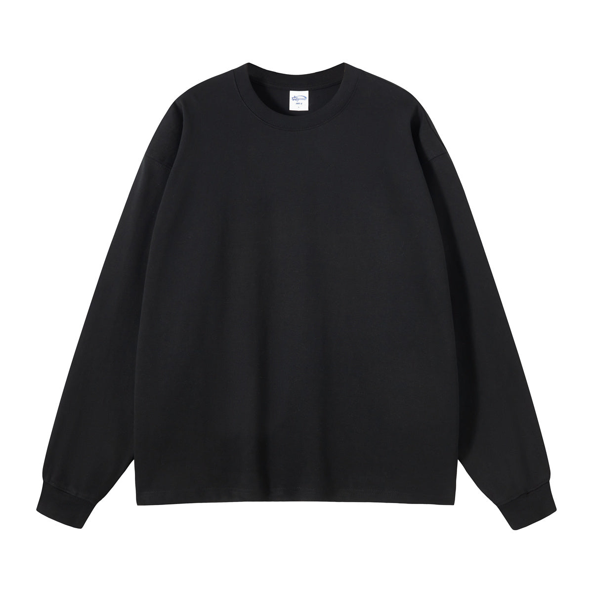 Heavyweight T-shirt Drop Shoulder Custom High Quality Blank Long Sleeve Heavy Cotton Distressed Embroidery Streetwear Tshirt