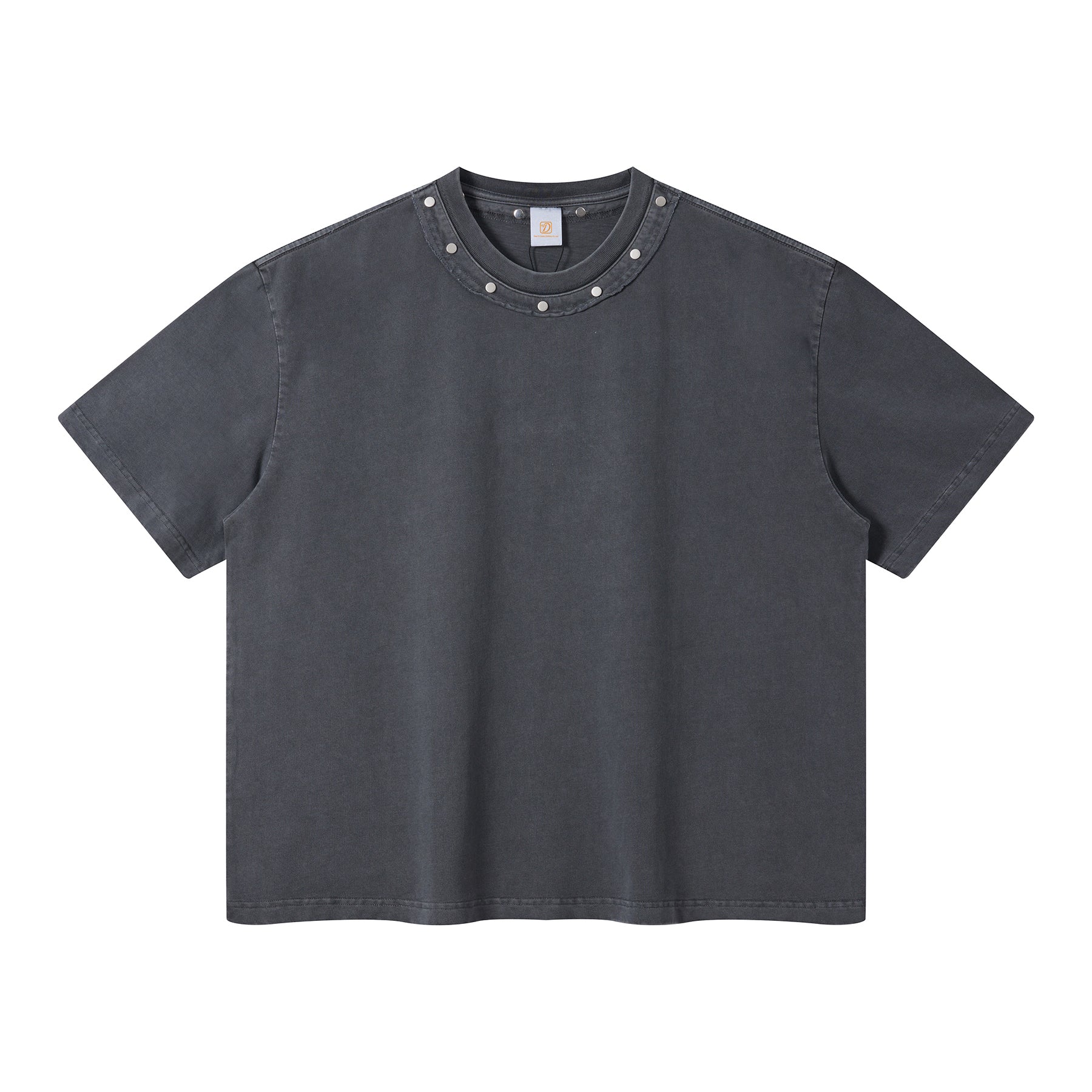 Vintage Boxy Men's T-shirts Streetwear New Style High Quality Custom Washed Heavy Cotton Patchwork Desgin Plain t Shirt 119
