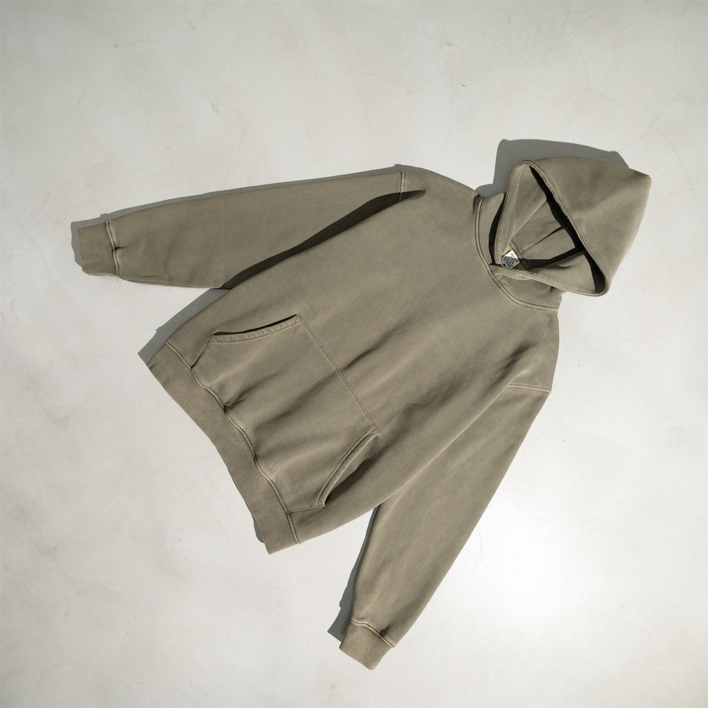 High Quality Knitted Blank Thick Sublimation Streetwear Acid Wash Heavyweight Vintage Pullover Hoodie