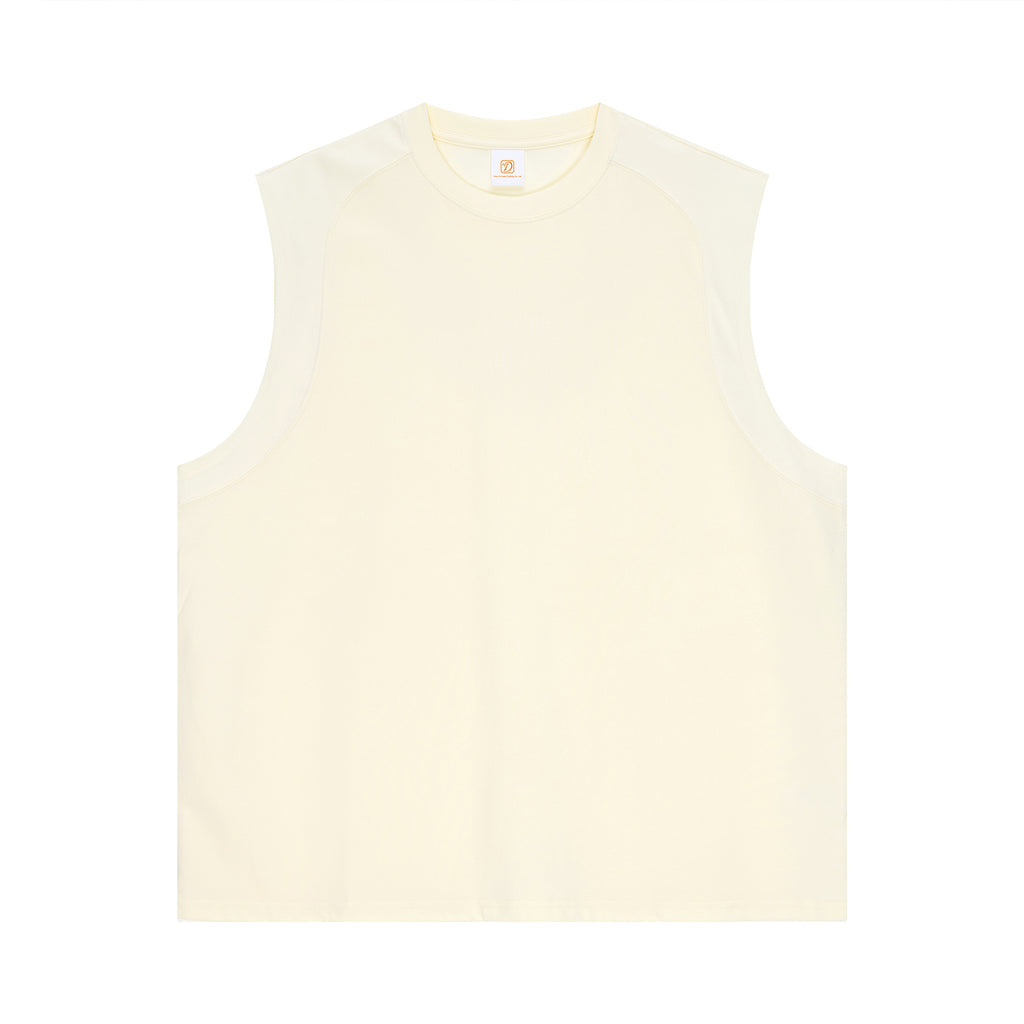 Customized T-shirt Sleeveless Summer Pure Color High Quality Puff Print Quicky-drying New Design Personalized Men's T-shirts