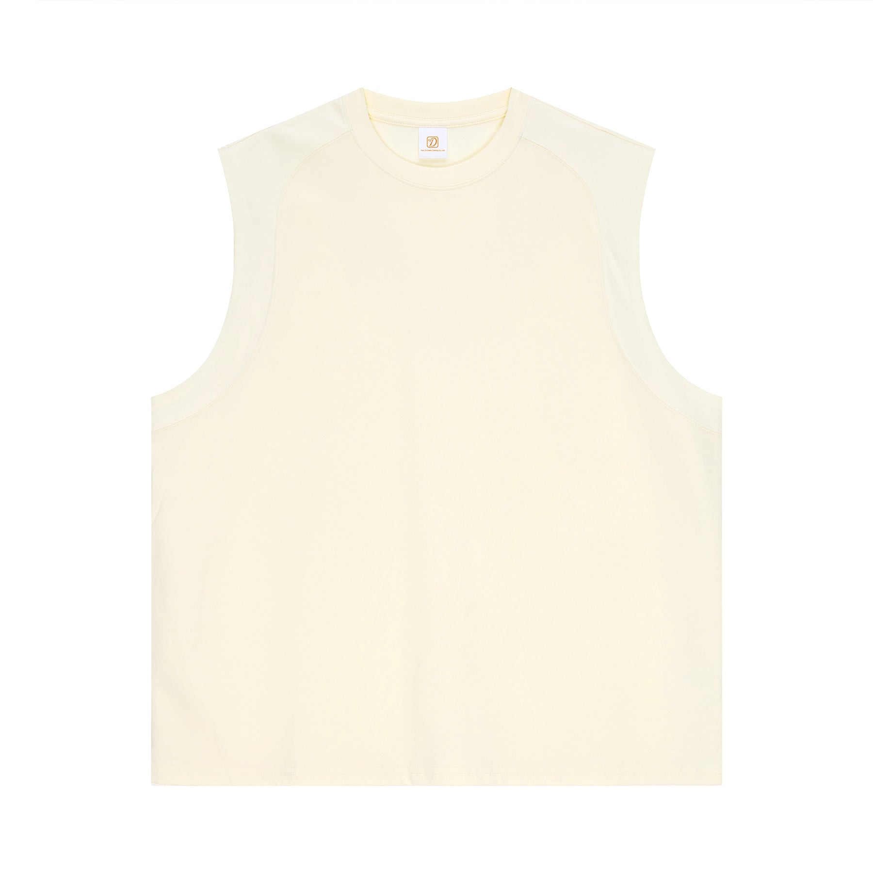 Customized T-shirt Sleeveless Summer Pure Color High Quality Puff Print Quicky-drying New Design Personalized Men's T-shirts