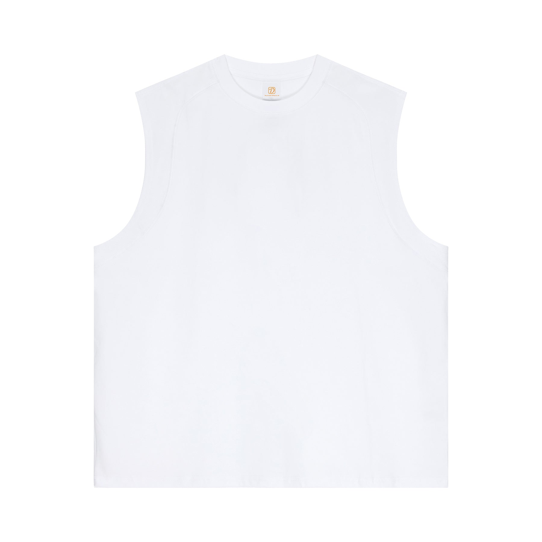 Customized T-shirt Sleeveless Summer Pure Color High Quality Puff Print Quicky-drying New Design Personalized Men's T-shirts
