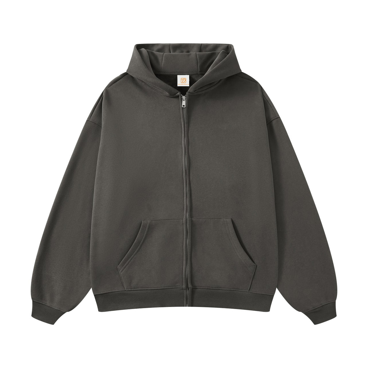 Wholesale 420G Padded Non Flying Wool Zipper Hooded Sweater with Composite Wool Fabric Zip up Hoodies Fall and Winter Style