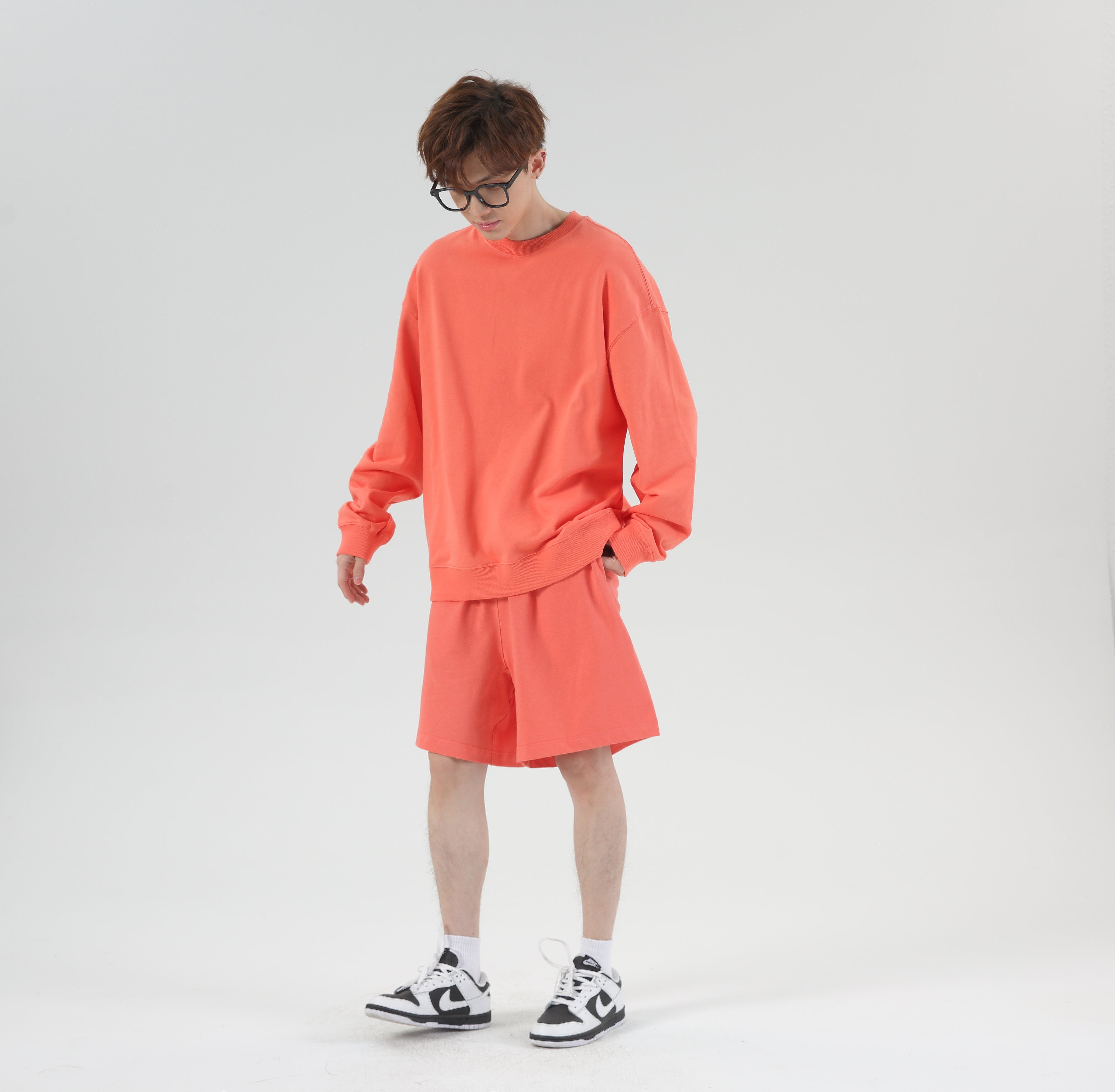 Wholesale Heavyweight Crew Neck High Quality Terry Custom Embroidered Pullover Embroidery Hoodie Blank Men's Hoodies&sweatshirts